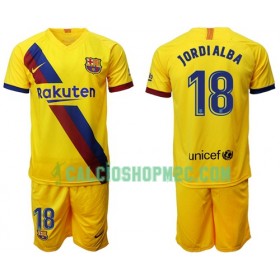 Barcellona Jordi Alba 18 Bambino Maglia Trasferta 2019/2020 Manica Corta (+ Pantaloncini) 